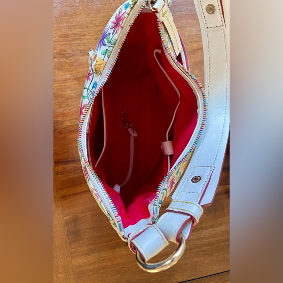 Dooney & Bourke Floral Rainbow Zipper Set, Tote & Convertible Crossbody, Y2K - Picture 13 of 17